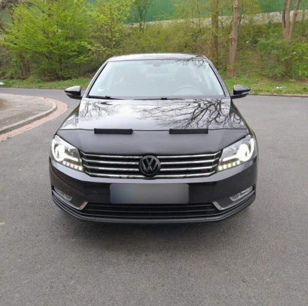 LED Tagfahrlicht Design Scheinwerfer für VW Passat B7 10-14 schwarz LTI